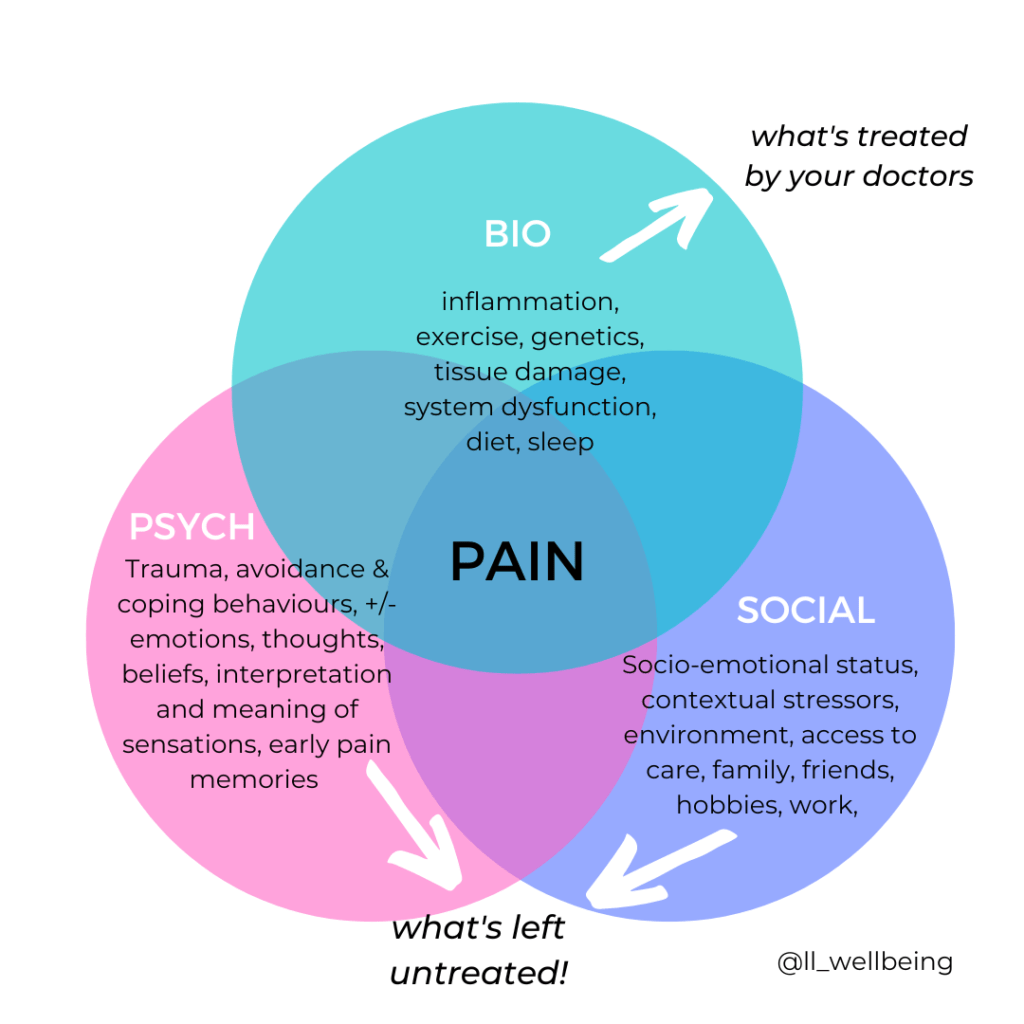 the bio-spychosocial model of pain